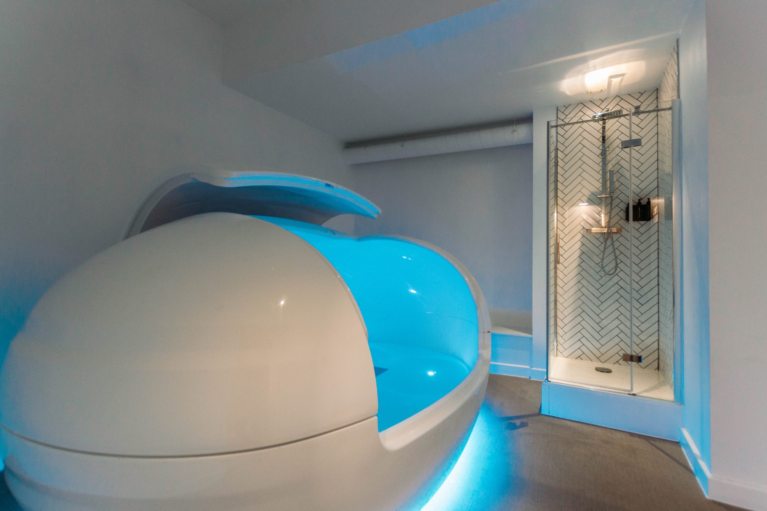 Float pod at Float Hub, Shoreditch London