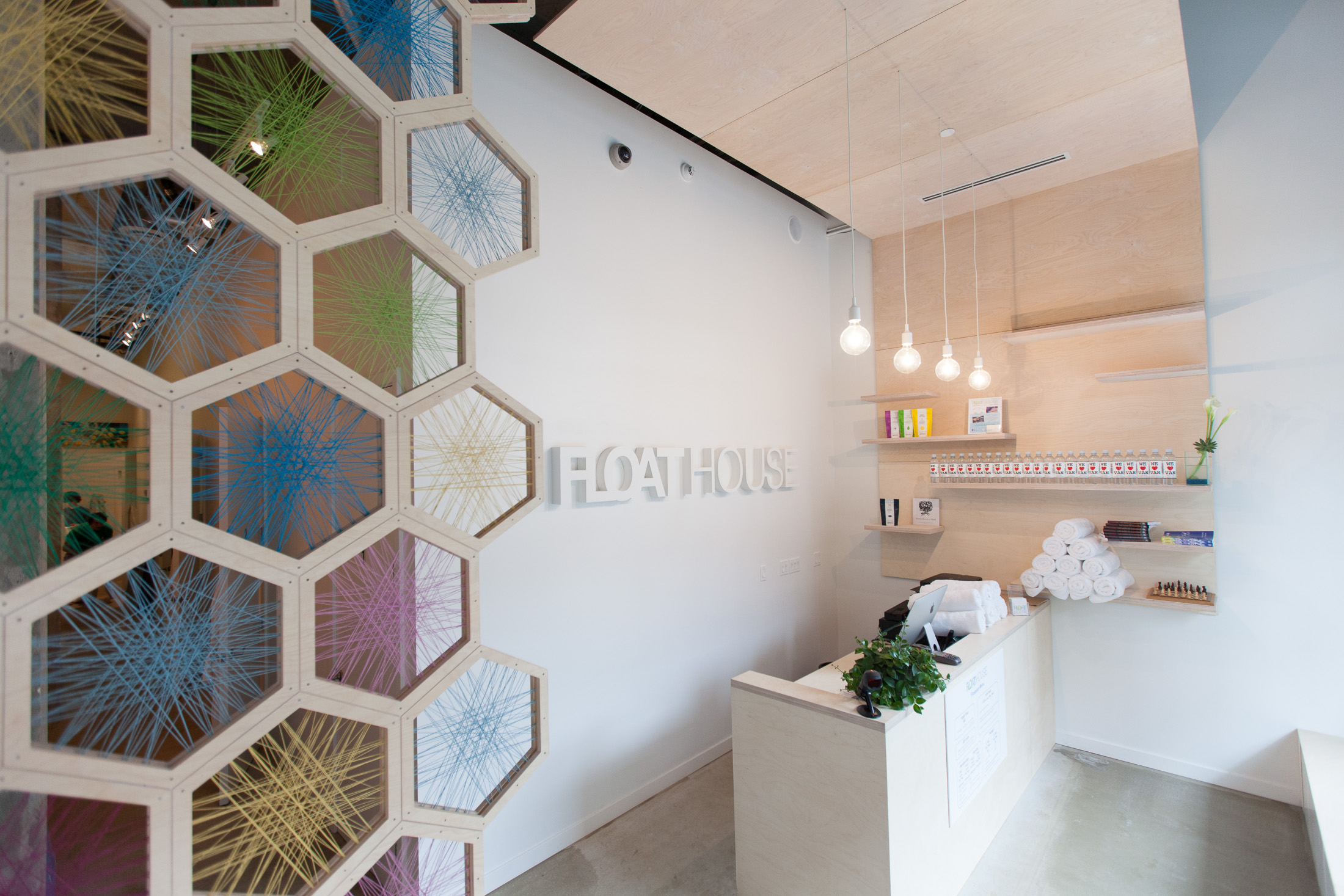 Float House Gastown front desk, Vancouver British Columbia