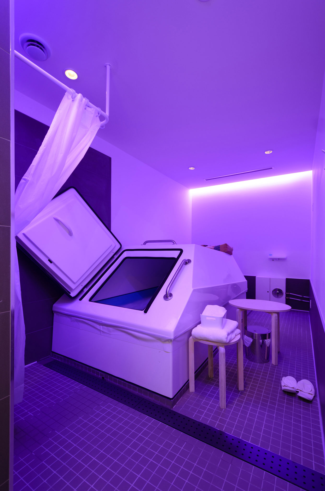 Float tank at Float House, Vancouver British Columbia