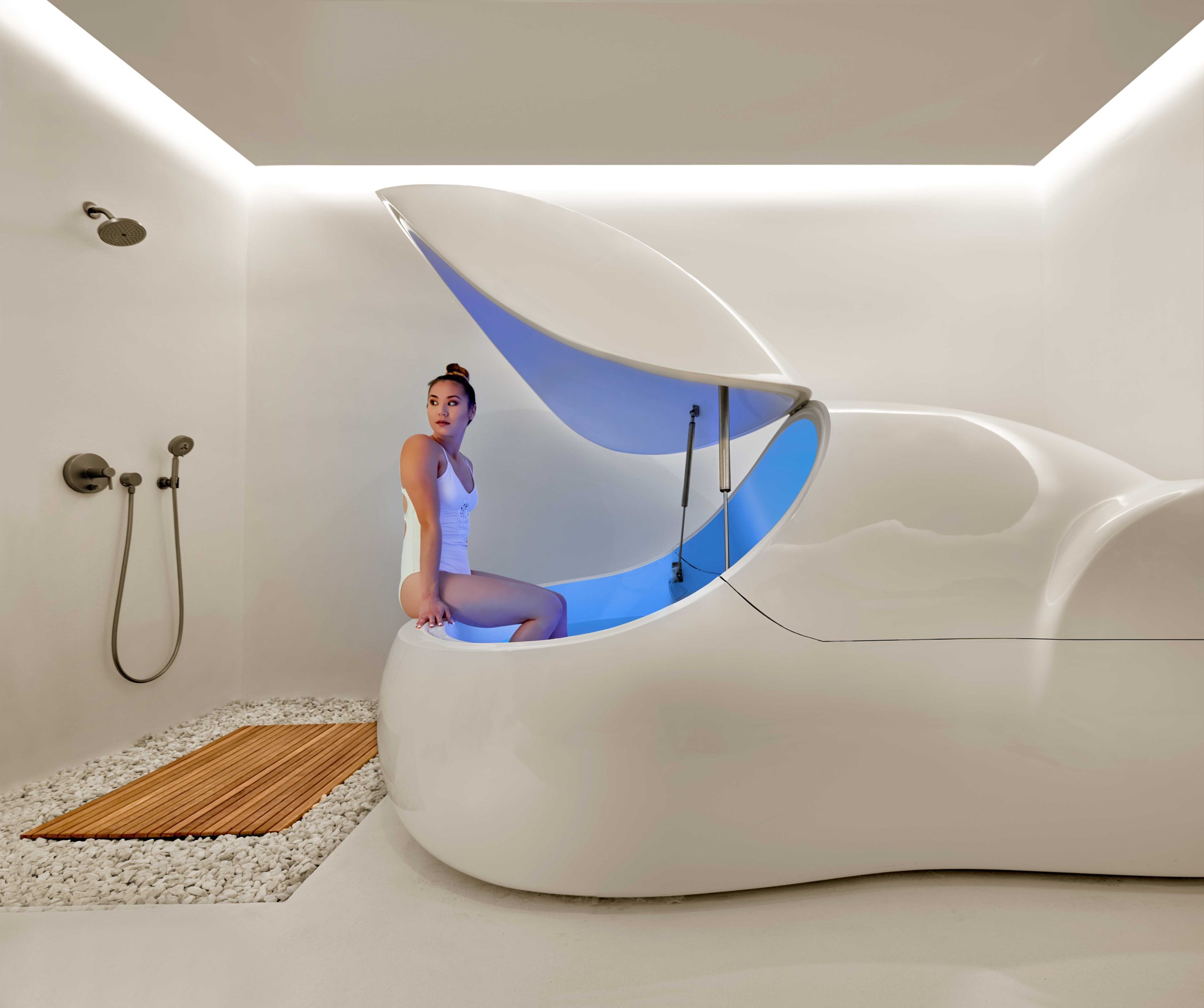 Float pod at Float Station, Campbell California