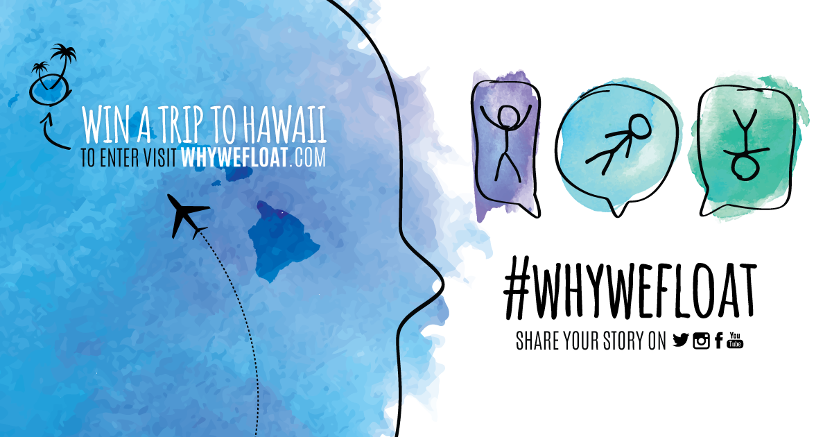 #WhyWeFloat campaign banner — Float House contest promotion